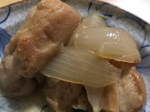 作り置きして冷たいまま美味しい！車麩と玉ねぎの煮物